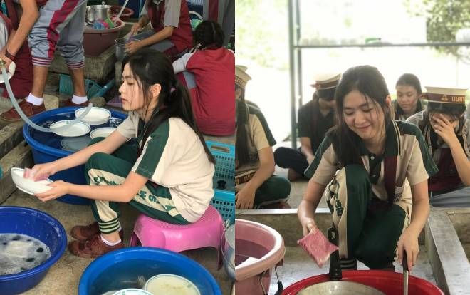 Loạt ảnh gái xinh ngồi rửa bát khiến dân mạng 'chao đảo', lùng sục xuất thân bằng được