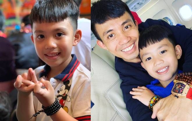 Con trai đại gia Minh Nhựa gây sốt khi càng lớn càng giống y đúc bố đến từng đường nét