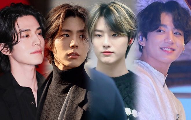 Tóc dài 'bổ luống' gây sốt 2019 của dàn mỹ nam K-biz: Rung động trước Jungkook (BTS) hay Park Bo Gum?