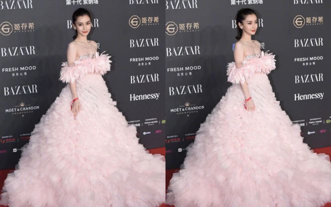 Angelababy mặc váy bồng bềnh như nàng tiên hoa đẹp lấn át dàn sao nữ trên thảm đỏ
