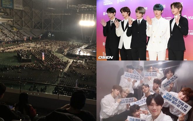 SỐC: X1 tạo 'biển trống' đầu tiên trong lịch sử Kpop, trận chiến 'biển đen' của đàn em BTS gây sốt