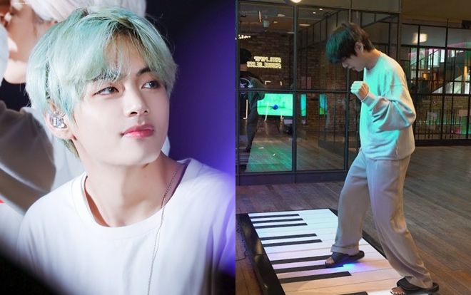V (BTS) tái hiện cảnh phim kinh điển với đàn piano khổng lồ khiến fan trầm trồ thích thú