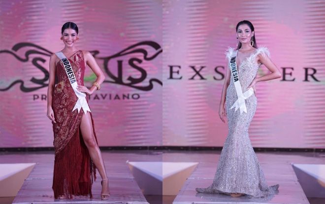 Trước giờ G, đối thủ Hoàng Thùy tưng bừng khoe trang phục dân tộc 'cực gắt'