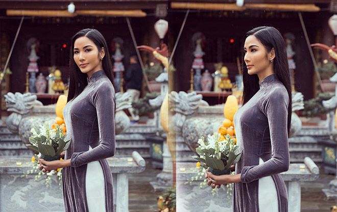 Hoàng Thùy diện áo dài đẹp nền nã, liệu có mang bộ ưng ý nhất diện tại Miss Universe 2019?