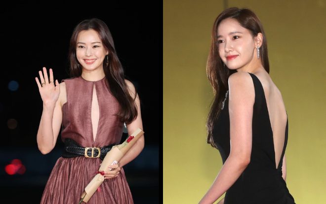 'Nữ thần' Yoona lưng trần nuột nà quyến rũ, Honey Lee mặc váy khoét ngực tinh tế trên thảm đỏ