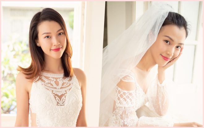 Hoàng Oanh tất bật thử váy cưới, hạnh phúc rạng ngời trước thềm hôn lễ