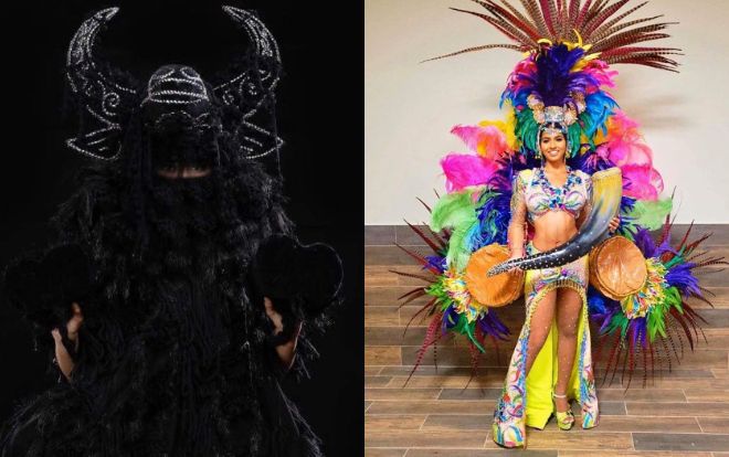 Đối thủ Hoàng Thùy mang trang phục dân tộc 'con trâu là đầu cơ nghiệp' tới Miss Universe