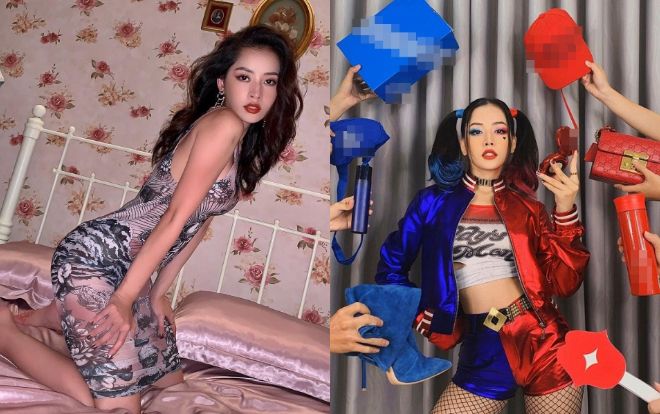 Hết hóa trang thành Harley Quinn, Chi Pu lại gợi cảm hết nấc khi tung ảnh mặc váy ngủ trên giường
