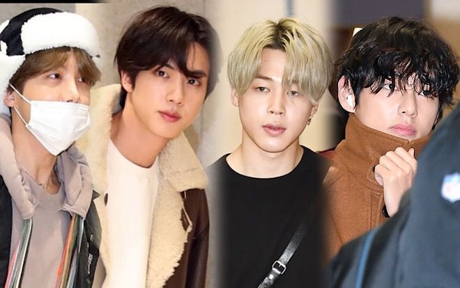 Một lần nữa, mặt mộc của Jin hoàn toàn áp đảo các thành viên BTS tại sân bay