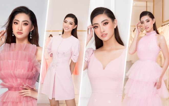 Lương Thùy Linh quyết diện 'full' váy hồng, ghi điểm với gam màu 'định mệnh' tại Miss World 2019
