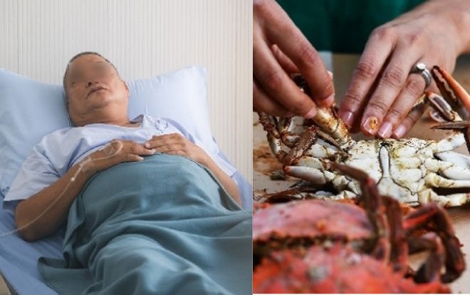 Tiếc của ăn đồ hải sản để qua đêm, người đàn ông nhập viện nguy kịch
