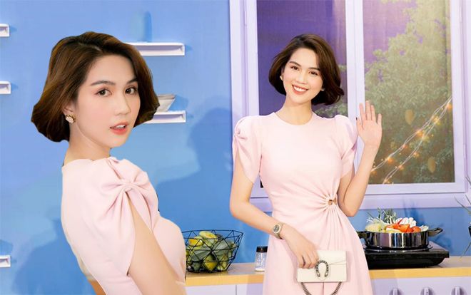 Ngọc Trinh đẹp không góc chết, ai mà chẳng say khi chọn màu hồng baby