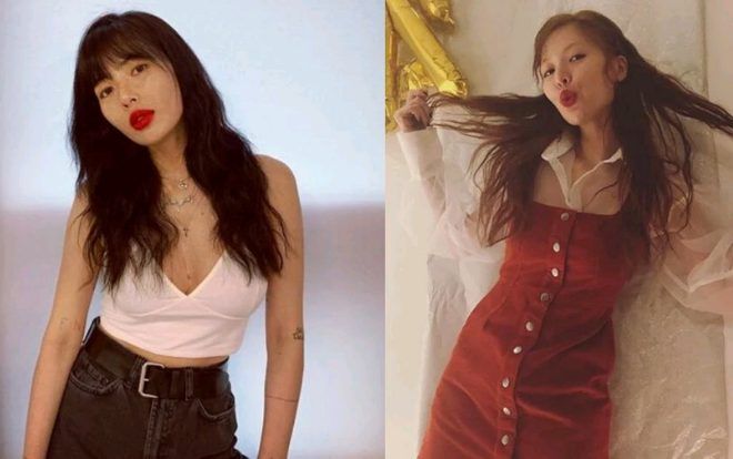 Phong cách thời trang độc đáo và sang chảnh với váy hoa, HyunA khiến netizen Hàn xôn xao