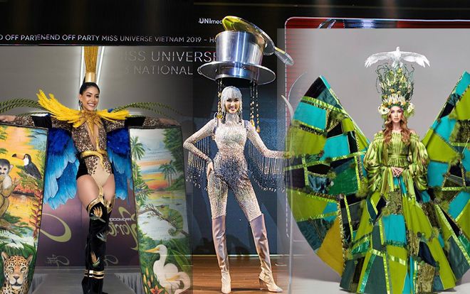 Trang phục dân tộc Miss Universe 2019: Giữa muôn vàn kiệt tác, Cà phê phin của Hoàng Thùy đi nước cờ thông minh nhờ báu vật quốc gia
