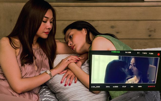 Lộ clip Thanh Hằng hôn Chi Pu cuồng nhiệt say đắm