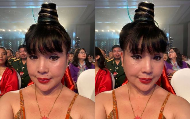 NSND Lan Hương tự tin khoe nhan sắc qua ảnh chụp bằng camera thường