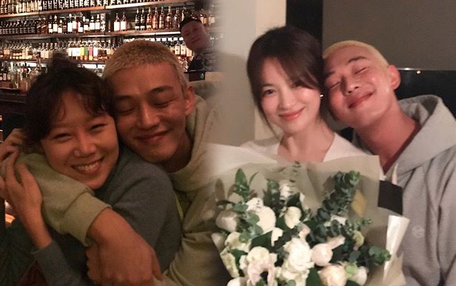 Yoo Ah In tựa đầu ôm ấp Song Hye Kyo và Gong Hyo Jin: Được cả 2 chị đẹp ủng hộ cổ vũ!