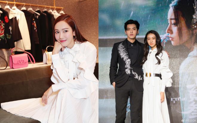 'Nàng thơ Chanel Nhật Bản' đụng váy trắng kiêu sa với 'nữ hoàng băng giá' Jessica Jung