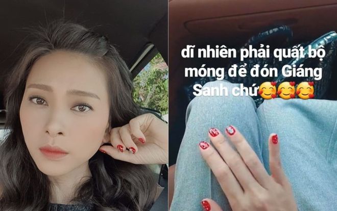 'Chị đại' Ngô Thanh Vân ăn Noel sớm với bộ móng tay cực xinh, dân tình ùa vào thả tim nhiệt liệt