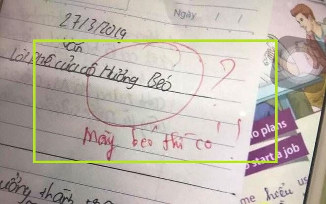 Những tưởng 'giận tím người' khi thấy dòng chữ 'lời phê của cô Hương béo', ai ngờ cô Hương lại có màn phản đòn cực 'gắt'