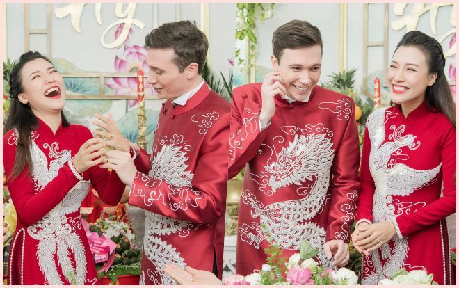 Khoảnh khắc đáng yêu: Jack lúng túng trao nhầm nhẫn chú rể cho cô dâu Hoàng Oanh