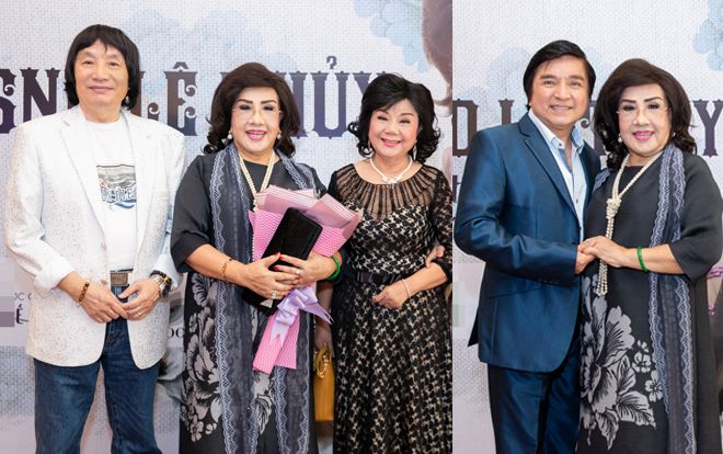 NSND Lệ Thủy xúc động hội ngộ NSND Minh Vương và dàn nghệ sĩ cải lương gạo cội