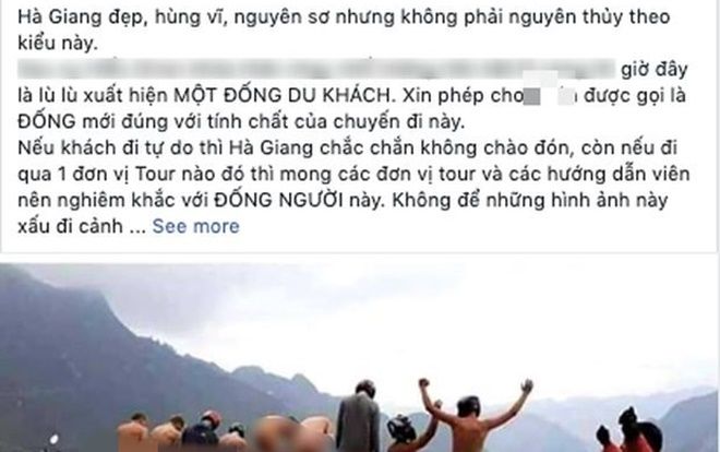 Nhóm thanh niên đi phượt ngang nhiên tụt quần rồi chụp ảnh phản cảm ở Hà Giang khiến dư luận phẫn nộ