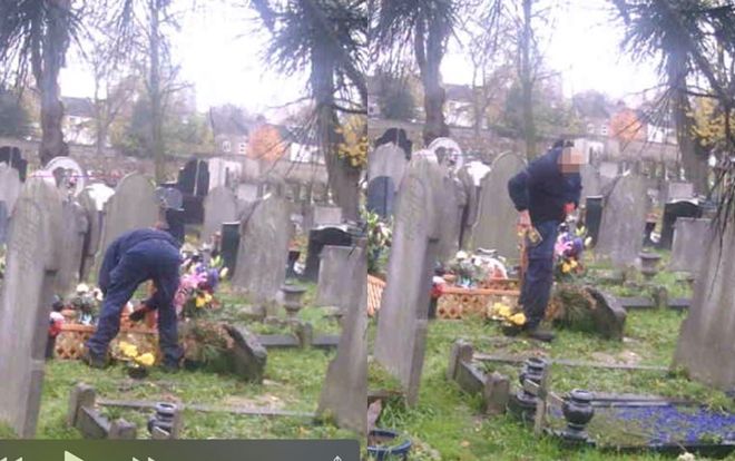 Bí mật lắp camera theo dõi gần mộ chồng quá cố, người phụ nữ phát hiện điều không ngờ