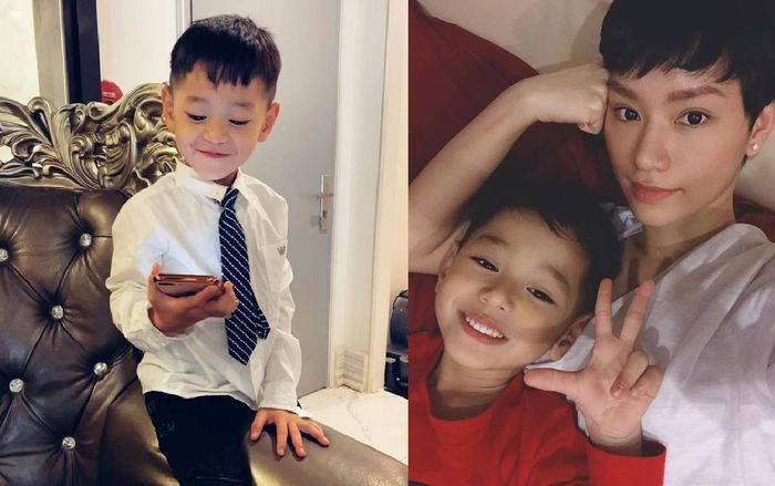 Quý tử nhà Trà My Idol tiếp tục gây sốt với vẻ đẹp 'cực phẩm', chuẩn soái ca tương lai
