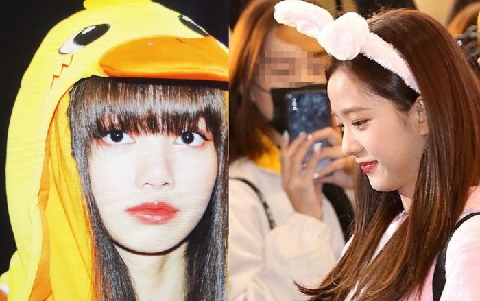 Giữ đúng lời hứa, Lisa và Jisoo ‘mặc xấu’ đến sân bay!