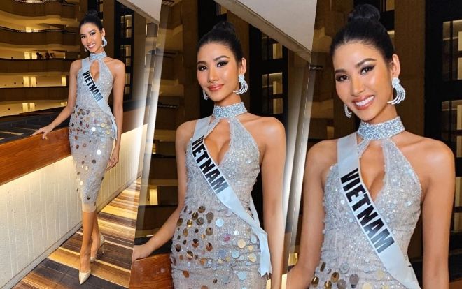 Hoàng Thùy chơi nổi với váy lấp lánh bắt sáng khiến fan trầm trồ: 'Miss Universe 2019 đây rồi'