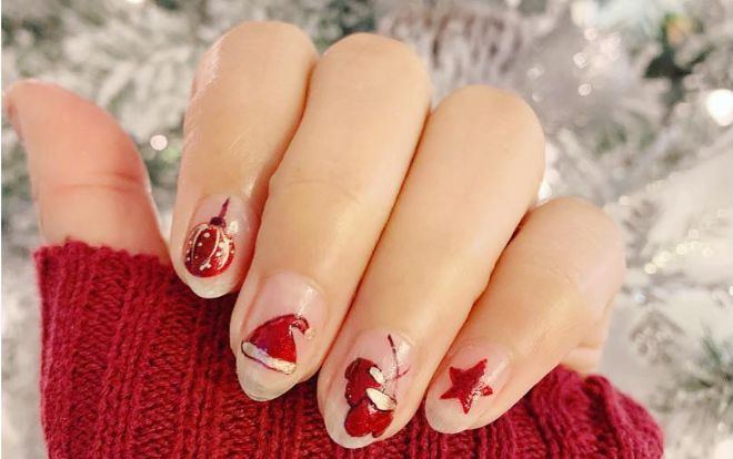 Những mẫu móng tay đẹp dành cho mùa lễ giáng sinh nhìn là thấy thích
