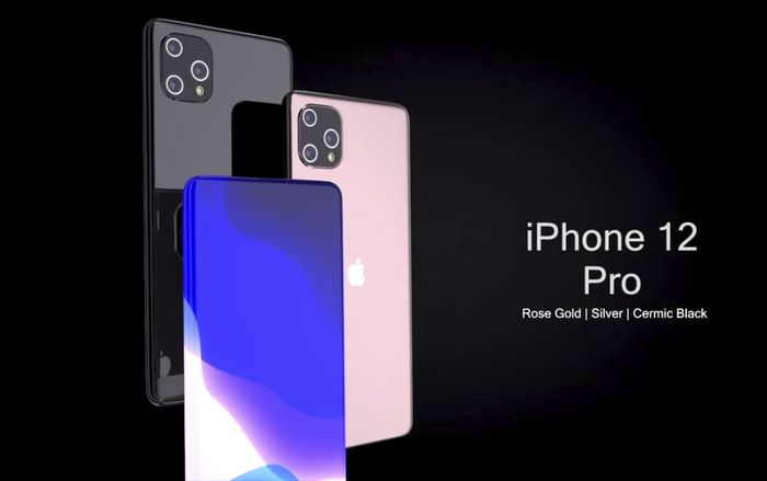 iPhone 12 Pro đẹp hút hồn với màn hình tràn cong 4 cạnh, 3 camera 'siêu to khổng lồ'