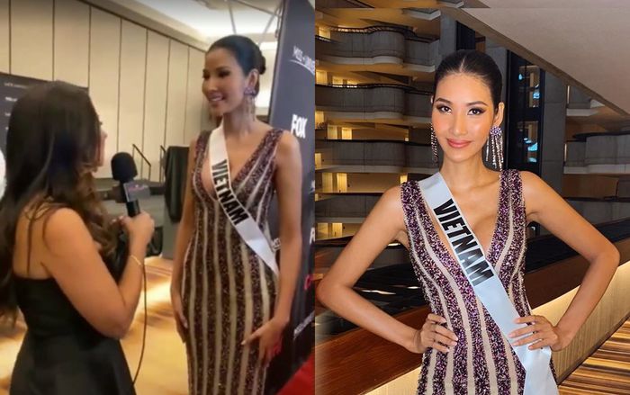 Hoàng Thùy trả lời thông minh khi bị truyền thông quốc tế soi từng cen-ti-met chiếc váy tím lấp lánh