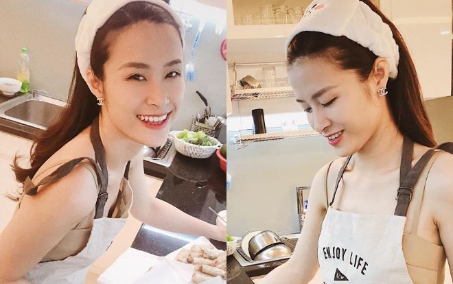Đông Nhi tự tay vào bếp trổ tài nấu ăn cho Ông Cao Thắng, dân tình liền trầm trồ khen ngợi 'chuẩn vợ người ta'