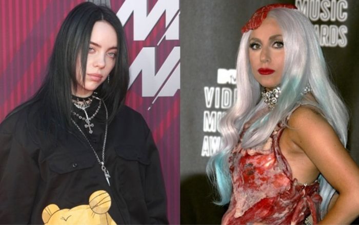 Billie Eilish gây tranh cãi khi 'mỉa mai' chiếc 'váy thịt' của Lady Gaga