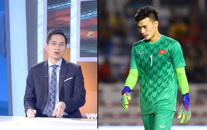 BLV Quốc Khánh lên tiếng xin lỗi thủ môn Bùi Tiến Dũng trên sóng VTV