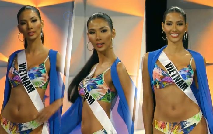 Hoàng Thùy diễn bikini 'rực lửa' trên sân khấu Bán kết: Đẳng cấp Vedette Miss Universe 2019