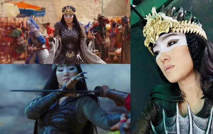 Củng Lợi đăng hình selfie với tạo hình phù thủy Thần Lang trong 'Mulan - Hoa Mộc Lan'