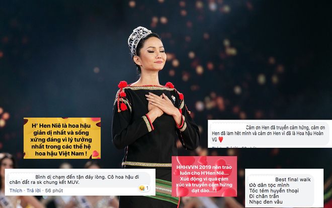 Cư dân mạng xúc động với hình ảnh H'Hen Niê đi chân trần, hát nhạc Đen Vâu trong giây phút cuối đương nhiệm Hoa hậu Hoàn vũ Việt Nam