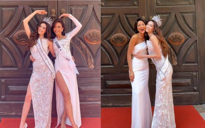 Hoa hậu Khánh Vân đọ sắc bên đàn chị, ngầm chứng minh nhan sắc chẳng kém cạnh ai chút nào!