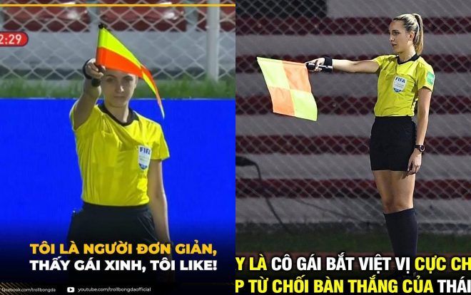 Ảnh chế: Công đồng mạng 'săn' nữ trọng tài bắt trận Việt Nam - Thái Lan đẹp như hoa hậu