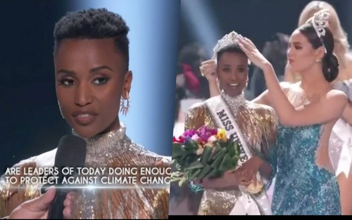 'Ngọc trai đen' Nam Phi' - Zozibini Tunzi đăng quang Hoa hậu Hoàn vũ 2019