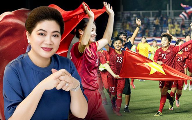 Shark Liên tặng thưởng nửa tỉ đồng cho đội tuyển bóng đá nữ Việt Nam sau chiến thắng trước Thái Lan