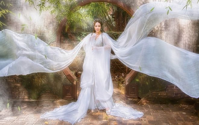 'Mợ ba' Nhật Kim Anh bất ngờ thay đổi hình tượng hoá tiên nữ giáng trần