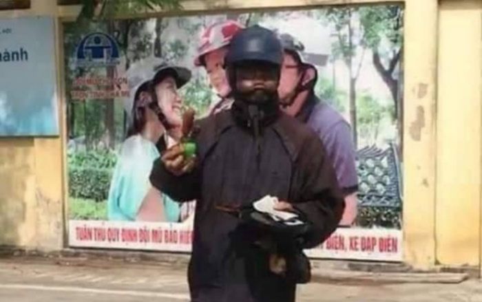 Đối tượng ‘ăn mày mặt đen’ có thể bị xử phạt hành chính 300 nghìn đồng