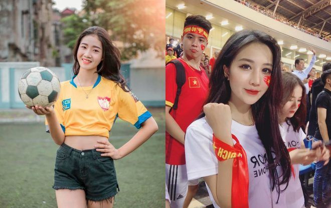 Hot girl trổ tài dự đoán tỉ số trận chung kết U22 Việt Nam - U22 Indonesia