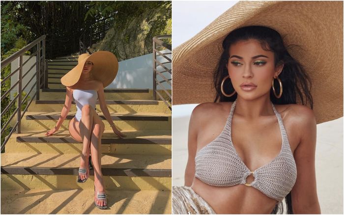 Hoa hậu Phương Khánh đội mũ cói rộng vành tạo dáng đẹp không thua kém Kylie Jenner