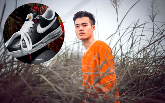 Xứng danh fan K.POP, Văn Toàn tậu siêu phẩm giày hoa cúc của G-Dragon