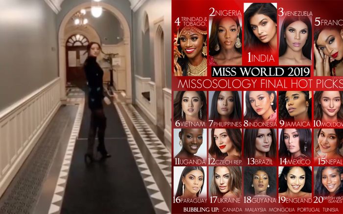 Trước giờ G, Lương Thùy Linh khoe trình catwalk đã mắt  giúp cô về nhì Top Model, trụ vững top 6 Miss World